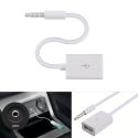 USB 2.0 FEMALE TO MP3 DC 3.5MM MALE AUX AUDIO PLUG JACK CONVERTER CABLE CORD HIGH FIDELITY ANTI-JAMMING USB 2.0 FEMALE TO MP3 DC 3.5MM MALE AUX AUDIO PLUG JACK CONVERTER CABLE CORD HIGH FIDELITY ANTI-JAMMING