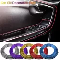 CAR STYLE INTERIOR TRIM WITH DECORATIVE MOLDING FASCIA DASHBOARD DOOR EDGE UNIVERSAL CAR ACCESSORIES