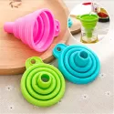 MINI SILICONE FOLDABLE FUNNEL - COLLAPSIBLE FOOD-GRADE LIQUID & POWDER HOPPER