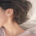 STERLING SILVER ZIRCON STUD EARRINGS ELEGANT TEMPERAMENT SHINY STAR EARRINGS STERLING SILVER ZIRCON STUD EARRINGS ELEGANT TEMPERAMENT SHINY STAR EARRINGS