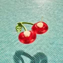 CHERRY-SHAPED INFLATABLE DRINK HOLDERS - RED POOL PARTY GEAR | PROTECHSHOP