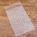 TRANSPARENT CELLOPHANE POLKA DOT CANDY COOKIE GIFT BAG WITH DIY SELF ADHESIVE POUCH TRANSPARENT CELLOPHANE POLKA DOT CANDY COOKIE GIFT BAG WITH DIY SELF ADHESIVE POUCH