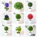 ARTIFICIAL PLANTS BONSAI SIMULATION PLASTIC SMALL TREE POT PLANT POTTED ORNAMENTS FOR HOME TABLE