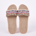 WOMEN FLAX SLIPPERS SANDALS SUMMER COMFORTABLE NON-SLIP LADIES HOME FLIP FLOP CROSS-TIED CASUAL WOMEN FLAX SLIPPERS SANDALS SUMMER COMFORTABLE NON-SLIP LADIES HOME FLIP FLOP CROSS-TIED CASUAL