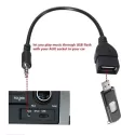 CAR AUX AUDIO CABLE TO USB CAR AUDIO CABLE OTG CAR ELECTRONICS FOR PLAY MUSIC CAR AUDIO CABLE