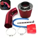 UNIVERSAL CAR AUTOMOBILE RACING CAR COLD AIR INTAKE SYSTEM TURBO INDUCTION PIPE TUBE+CONE AIR FILTER