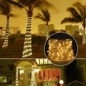 SOLAR LIGHT STRING OUTDOOR WATERPROOF FOR GARDEN DECORATION SOLAR POWERED LAMP ROPE STRIP FAIRY LIGHTS