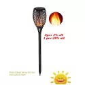 SOLAR POWERED LED FLAME LAMP WATERPROOF 33LEDS LAWN FLAME FLICKERING TORCH LIGHT