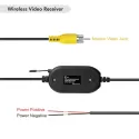 WIRELESS TRANSMITTER AND RECEIVER FOR CAR RV BUS REAR VIEW BACKUP CAMERA MONITOR SYSTEM
