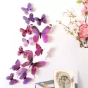 12 PIECES 3D WALL DECORATION CUTE BUTTERFLY WALL STICKERS ART DECALS HOME DECORATION ROOM WALL ART
