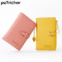 LEATHER SHORT WOMEN WALLET MANY DEPARTMENT LADIES SMALL CLUTCH MONEY COIN CARD HOLDERS PURSE SLIM