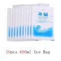 10PCS/SET REUSABLE ICE BAG DRY ICE GEL PACK ICE COOLER BAG INSULATED FOR LUNCH BOX PICNIC BAG FIRST AID