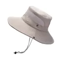 SUN PROTECTION BUCKET CAP SPLICING RETICULAR QUICK DRYING FISHERMAN HAT  OUTDOOR CLIMBING TOURISM FISHING