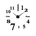 HOME DECORATION ACRYLIC MIRROR LARGE WALL CLOCK BIG SIZE WALL STICKER CLOCK MODERN DESIGN UNIQUE FASHION GIFT