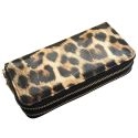 WOMEN WALLET BIG FEMALE MONEY POCKET LEOPARD LEATHER BRAND LADIES LONG WALLETS CARD CLUTCH