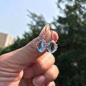 NEW SWEET MOONSTONE OPAL STUD EARRINGS FOR WOMEN PRETTY SMALL EAR JEWELRY NEW SWEET MOONSTONE OPAL STUD EARRINGS FOR WOMEN PRETTY SMALL EAR JEWELRY