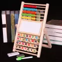 MULTIFUNCTION ABACUS LEARNING STAND WOODEN MONTESSORI TOYS COUNTING COGNITION BOARD EARLY EDUCATIONAL MATH TOY