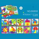 CHILDREN CREATION MOSAIC MUSHROOM NAIL KIT BUTTONS ART ASSEMBLING BABY KID PUZZLE CHILDREN CREATION MOSAIC MUSHROOM NAIL KIT BUTTONS ART ASSEMBLING BABY KID PUZZLE