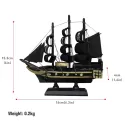3D WOODEN ASSEMBLY ZEILBOOT MODEL BLACK CORSAIR DECORATIE SAILING BOATS TOYS GIFTS