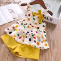 HUMOR BEAR BABY GIRLS CLOTHES SUIT BRAND NEW SUMMER TODDLER GIRL CLOTHES DOT BOW VEST T-SHIRT HUMOR BEAR BABY GIRLS CLOTHES SUIT BRAND NEW SUMMER TODDLER GIRL CLOTHES DOT BOW VEST T-SHIRT