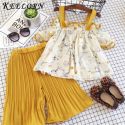 KEELORN GIRLS CLOTHING SETS SUMMER KIDS LOVELY SWEET STREETWEAR OUTFITS SPLICING DESIGN T-SHIRT+LONG PANTS KEELORN GIRLS CLOTHING SETS SUMMER KIDS LOVELY SWEET STREETWEAR OUTFITS SPLICING DESIGN T-SHIRT+LONG PANTS