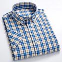 SUMMER SHORT SLEEVE PLAID SHIRTS FASHION MEN BUSINESS FORMAL CASUAL SHIRTS 100% COTTON SLIM FIT SHIRTS SUMMER SHORT SLEEVE PLAID SHIRTS FASHION MEN BUSINESS FORMAL CASUAL SHIRTS 100% COTTON SLIM FIT SHIRTS