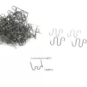 HOT STAPLER THERMAL STAPLES PLASTIC REPAIR KIT 100PCS 0.6 SEMI WAVE PRE-CUT