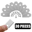 30PCS STEEL LAWNMOWER BLADES TRIMMER CUTTER PIECE REPLACEMENT