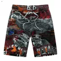 MEN SHORTS BEACH SHORT BREATHABLE QUICK DRY LOOSE CASUAL HAWAII PRINTING SHORTS MAN PLUS SIZE
