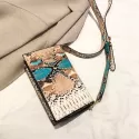 SHOULDER BAG LADIES SNAKE PATTERN PARTY EVENING CLUTCH PURSES WOMEN CASUAL MESSENGER BAG