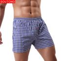 MEN'S UNDERWEAR CLASSIC PLAID BOXERS SHORTS COTTON SOFT TRUNKS LOOSE MEN UNDERPANTS MEN'S UNDERWEAR CLASSIC PLAID BOXERS SHORTS COTTON SOFT TRUNKS LOOSE MEN UNDERPANTS