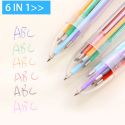 3PCS 6 IN 1 PLASTIC PENS WITH MULTI-COLOR MODELS MULTI-COLORED BALLPOINT PEN 3PCS 6 IN 1 PLASTIC PENS WITH MULTI-COLOR MODELS MULTI-COLORED BALLPOINT PEN