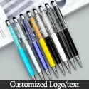 BEAUTIFULLY CRYSTAL BALLPOINT PEN FASHION CREATIVE STYLUS TOUCH PEN FOR WRITING STATIONERY