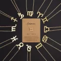 NECKLACE GOLD FEMALE MODELS 12 CONSTELLATION LEO ARIES NECKLACE PENDANT FASHION NECKLACE FOR WOMEN