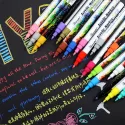 0.5MM ACRYLIC DRAWING GRAFFITI MARKER PEN 18 COLORS SIGNING PEN  CERAMIC BLACK CARD PEN