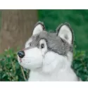 LIFELIKE WOLF PLUSH TOY – SOFT FLUFFY STUFFED ANIMAL FOR KIDS