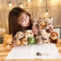 LOVELY STUFFED ANIMAL PLUSH TOY ELEPHANT MONKEY LION LEOPARD SMALL GRAB DOLL