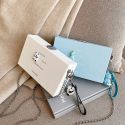 WOMEN PU LEATHER SHOULDER BAG GIRLS SMALL BOX SHAPE HANDBAGS WOMEN CHAIN MESSENGER BAGS WOMEN PU LEATHER SHOULDER BAG GIRLS SMALL BOX SHAPE HANDBAGS WOMEN CHAIN MESSENGER BAGS