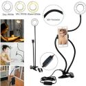 LONG ARM SELFIE UNIVERSAL HOLDER 24 LEDS RING FLASH FILL LIGHT CASTER USB CLIP CAMERA CELL PHONE STAND LAMP LONG ARM SELFIE UNIVERSAL HOLDER 24 LEDS RING FLASH FILL LIGHT CASTER USB CLIP CAMERA CELL PHONE STAND LAMP