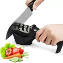 3 STAGES KNIFE SHARPENER PROFESSIONAL KITCHEN SHARPENING STONE TUNGSTEN STEEL CERAMIC