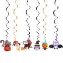 1 SET CEILING HANGING SWIRL DECORATION HALLOWEEN PARTY DECORATION