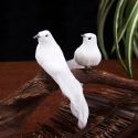 2PCS SIMULATION PIGEONS IMITATION BIRD STATUE MOLDS HOME YARD ORNAMENT DECORATION FOR LAWN FIGURINE 2PCS SIMULATION PIGEONS IMITATION BIRD STATUE MOLDS HOME YARD ORNAMENT DECORATION FOR LAWN FIGURINE