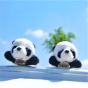 2PCS SUPER CUTE PANDA BEAR BROOCH PANDA PINS ANIMAL BROOCHES SOFT PLUSH TOY ACCESSORIES LOVE PANDA