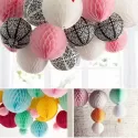 PRETTY 10INCH 25CM HONEYCOMB BALL PAPER FLOWER DIY HANGING PAPER BALL