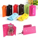 PORTABLE LEATHER HOUSEKEEPER HOLDERS CAR KEYCHAIN KEY HOLDER BAG