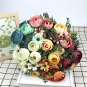 1 BOUQUET CAMELLIA ARTIFICIAL PEONY ROSE FLOWERS SILK FAKE FLORES WEDDING FLOWER 1 BOUQUET CAMELLIA ARTIFICIAL PEONY ROSE FLOWERS SILK FAKE FLORES WEDDING FLOWER