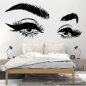 BEAUTIFUL EYELASHES EYE VINYL WALL STICKER WALL DECOR FOR BEAUTY SALON DECORATION BEAUTIFUL EYELASHES EYE VINYL WALL STICKER WALL DECOR FOR BEAUTY SALON DECORATION