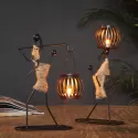 HOME DECORATION ACCESSORIES CREATIVE CANDLE HOLDER IRON KITCHEN RESTAURANT ROMANTIC CANDLESTICK