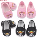 CUTE DOLL SHOES 7CM HIGH-QUALITY BOW CARTOON SKULL PATTERN MINI SHOES