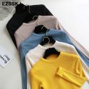 KNITTED WOMEN O-NECK SWEATER PULLOVERS SPRING AUTUMN BASIC WOMEN SWEATERS KNITTED WOMEN O-NECK SWEATER PULLOVERS SPRING AUTUMN BASIC WOMEN SWEATERS